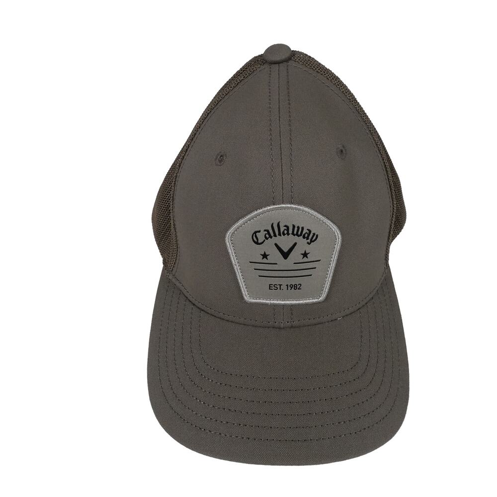 Callaway EST 1982 Trucker XSpann Snapback Tan Vented Adjustable Golf Hat Cap